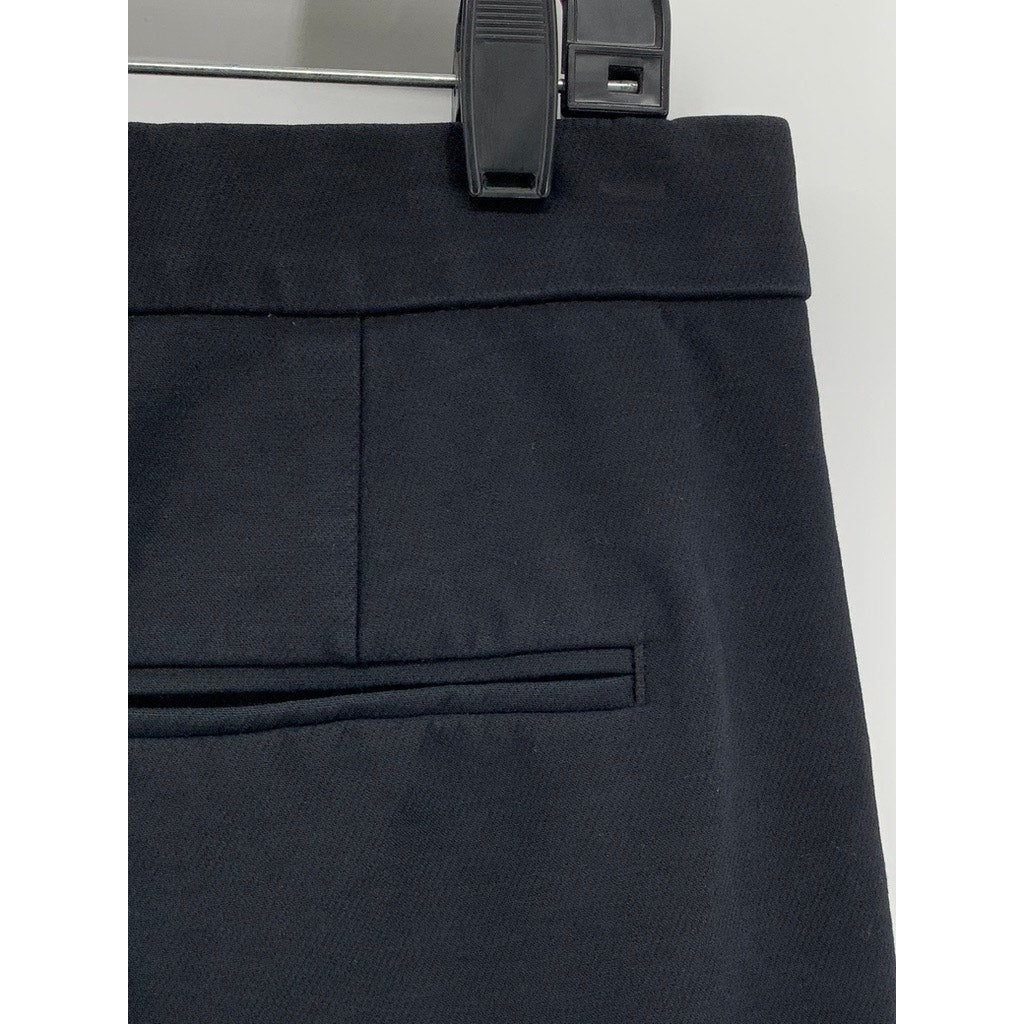 ANN TAYLOR Women's Petite Black Cuffed Cropped Pants SZ 10P