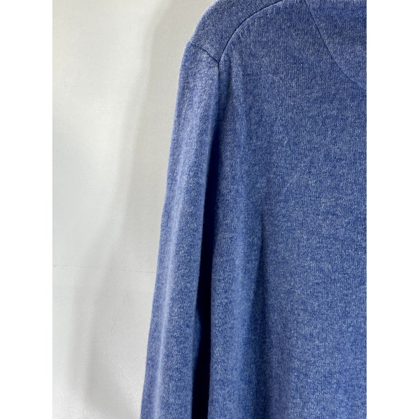 NORDSTROM MEN'S SHOP Men's Blue Cashmere Crewneck Long Sleeve Sweater SZ XL