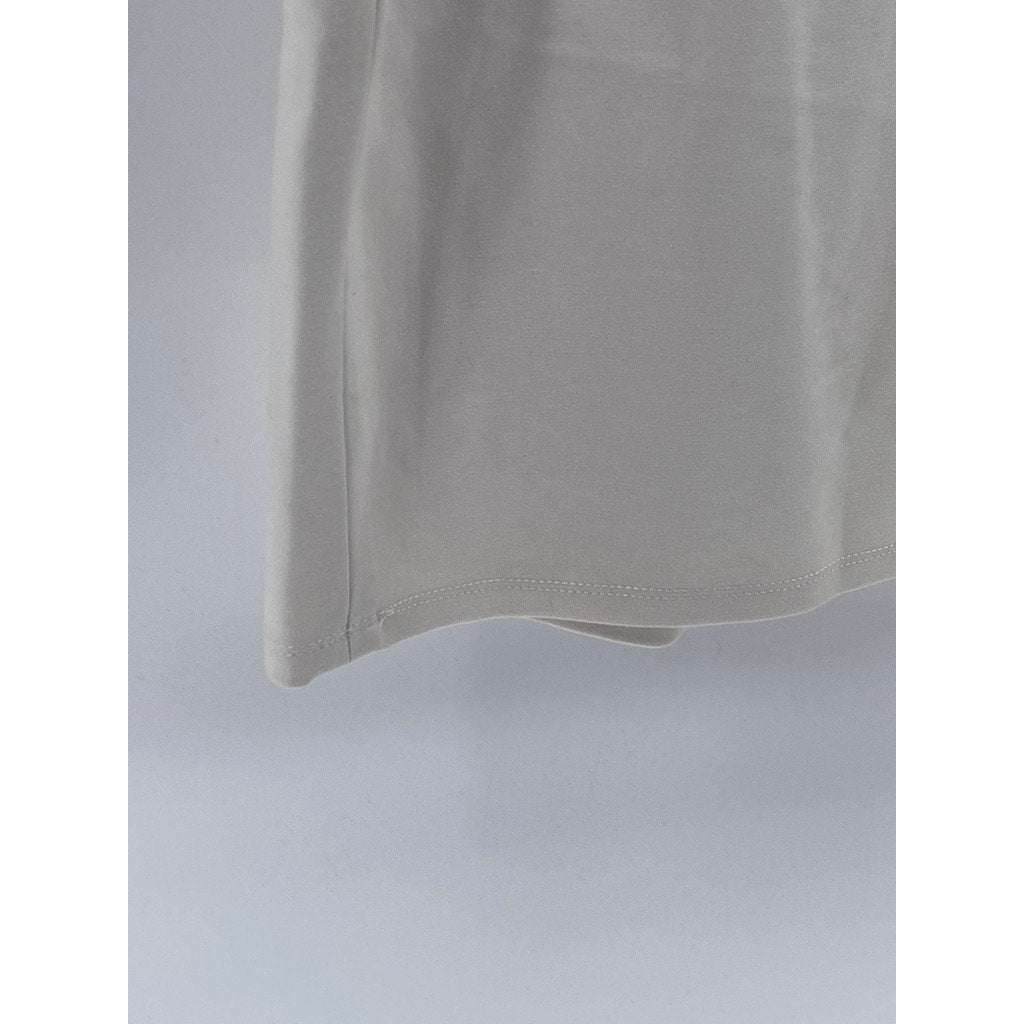 GUESS Women's White Square-Neck Short Sleeve Hook & Loop Bodycon Mini Dress SZ M