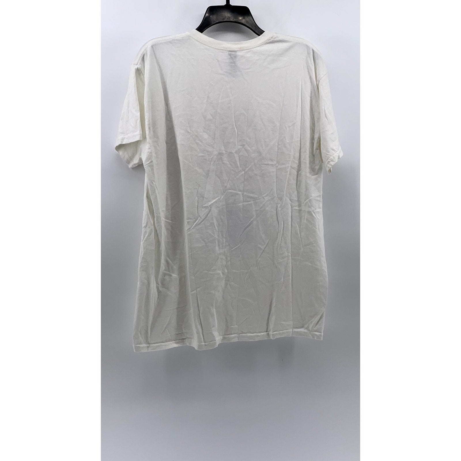 GILDAN Men's White Graphic Short Sleeve T-Shirt SZ L