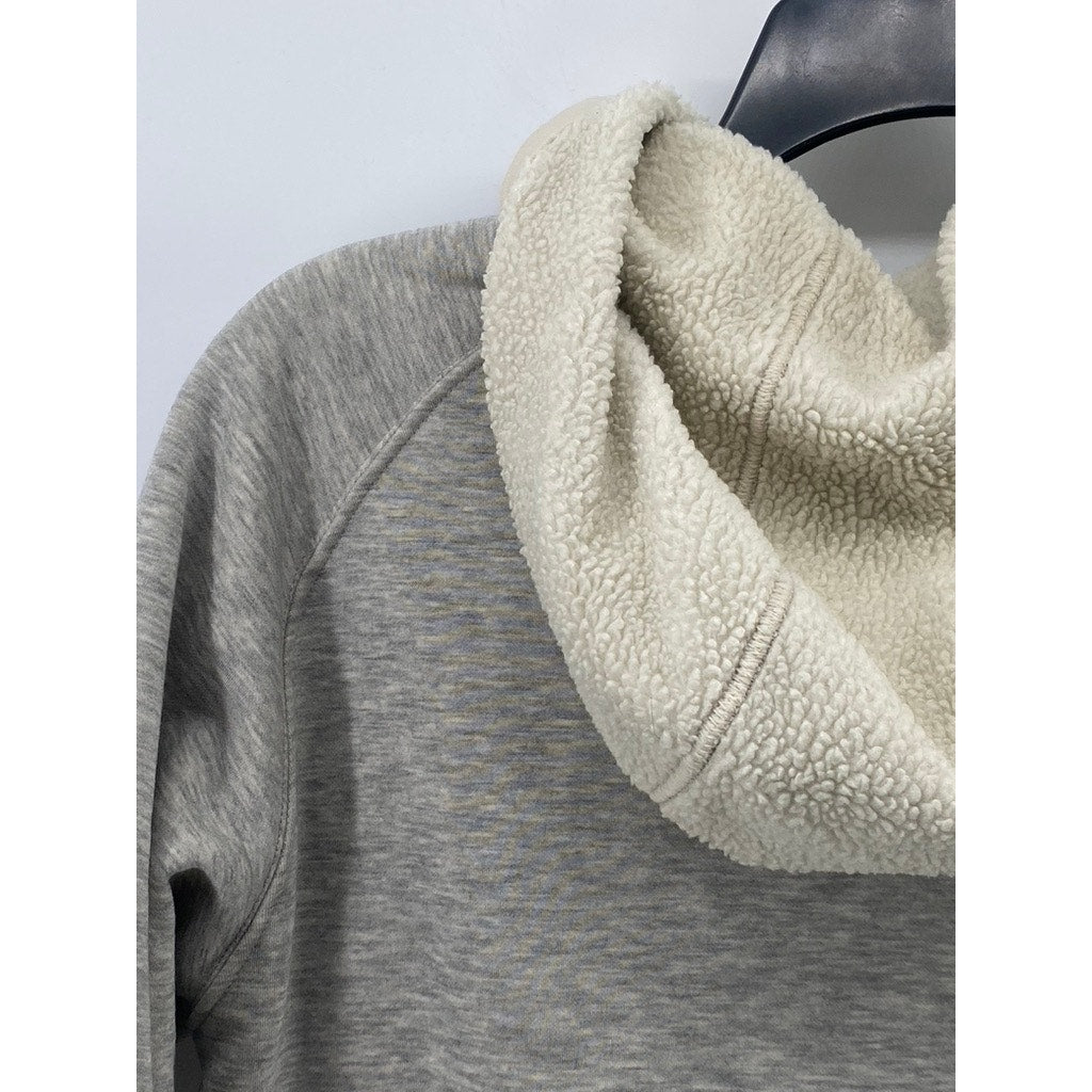 UNIQLO Men’s Gray HeatTech Pile-Lined Sweat Hooded Zip-Up Sweater SZ XS