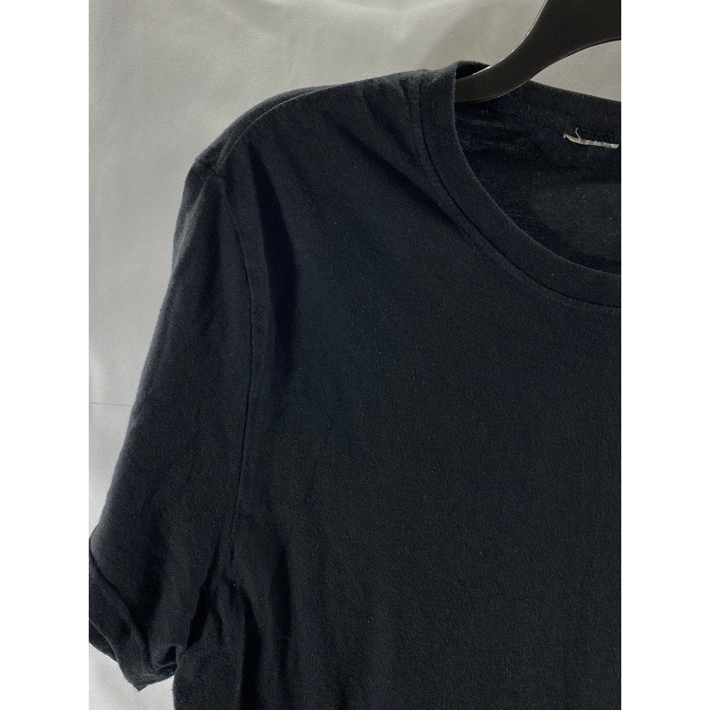 DOMYOS Men's Black Solid Crewneck Short Sleeve Activewear T-Shirt SZ M