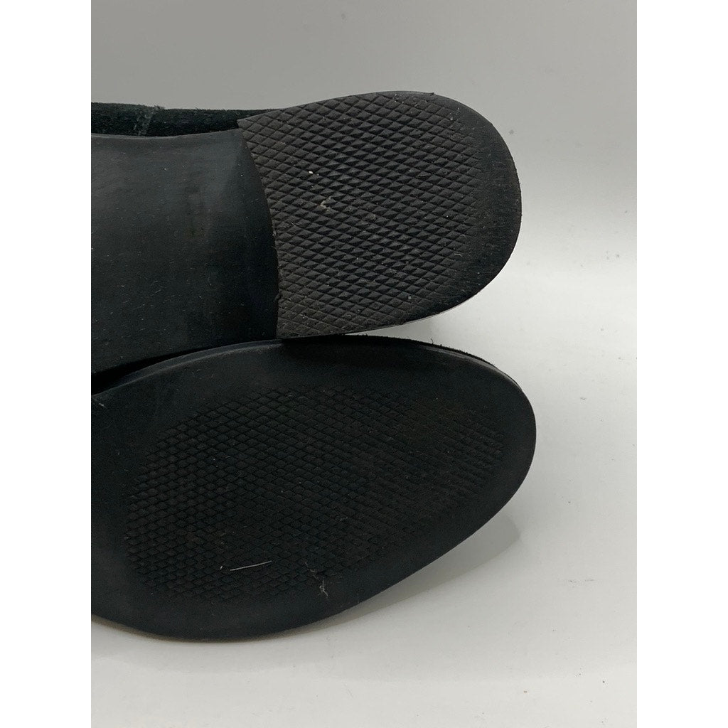 STEVE MADDEN Women's Black Suede Dover Ankle Boots SZ 6.5