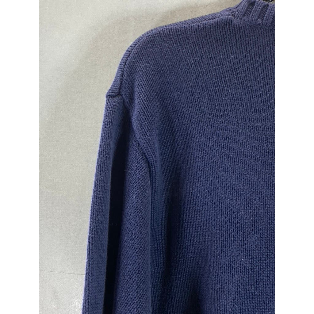 NORDSTROM Men's Navy Crewneck Knit Pullover Sweater SZ XL