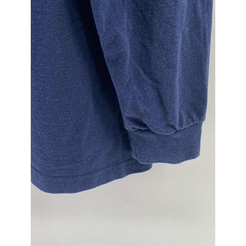 PATAGONIA Men's Navy Logo Crewneck Regular-Fit Casual Responsibili-Tee SZ XL