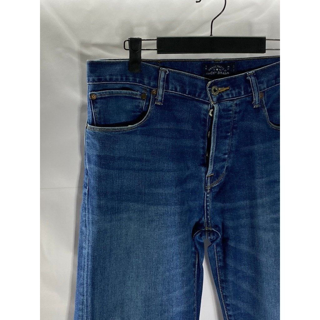 LUCKY BRAND Men's Dark Blue Handcrafted Denim 1 Authentic Skinny Jean SZ 33x32