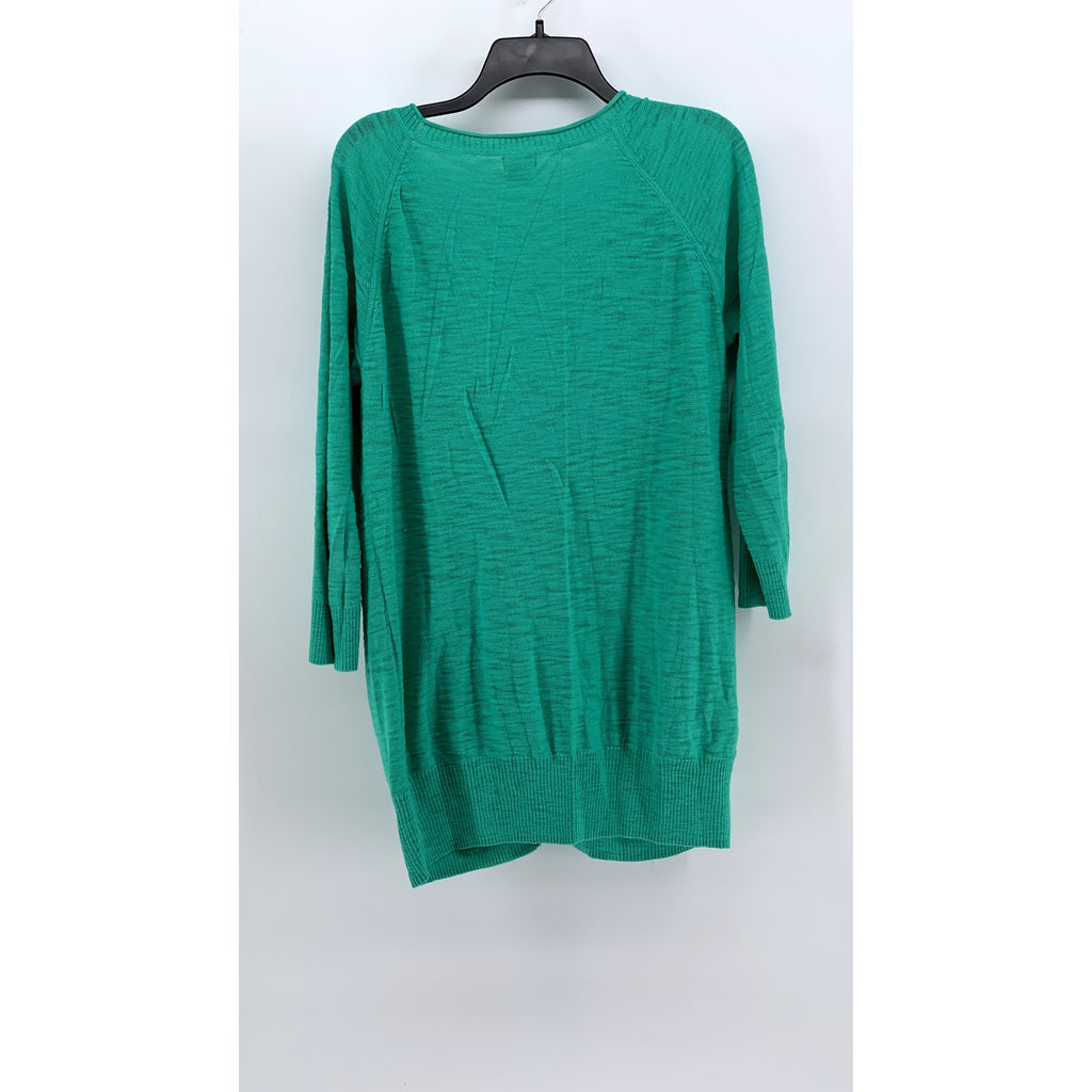 MOSSIMO SUPPLY CO Women's Green V-Neck Button-Up Cardigan SZ 2XL