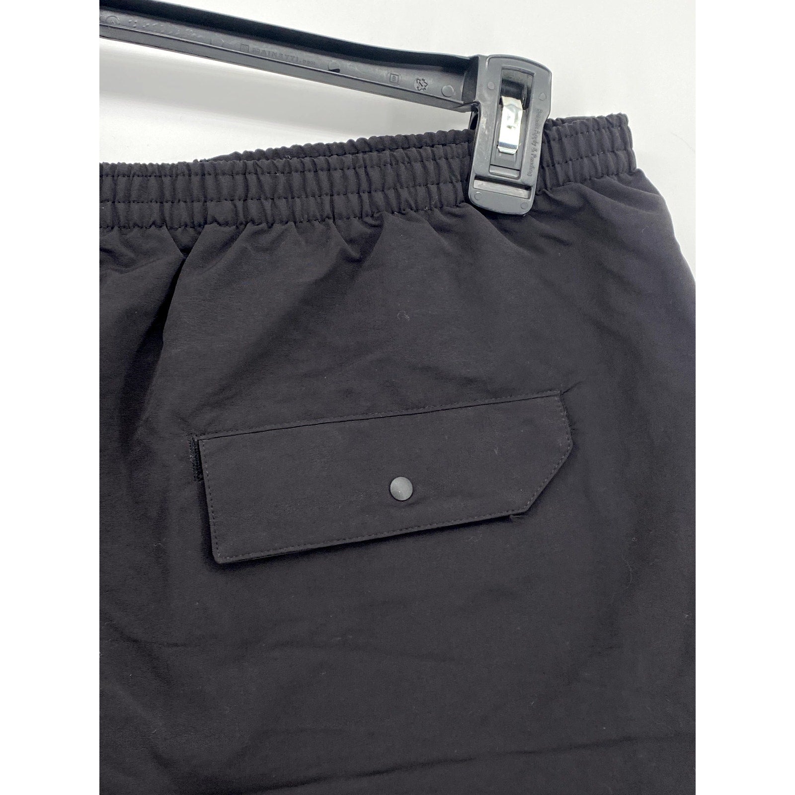 PATAGONIA Men's Black Solid Elastic Waist 5" Pull-On Mesh Baggies Shorts SZ 2XL