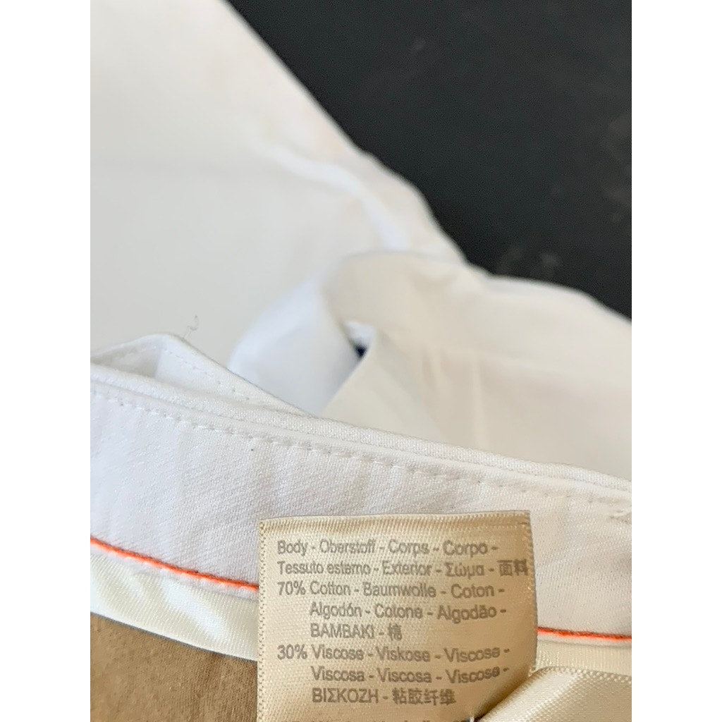 SCOTCH & SODA AMSTERDAM Men's Cream Adjustable Strap Straight-Leg Pants SZ 30X32