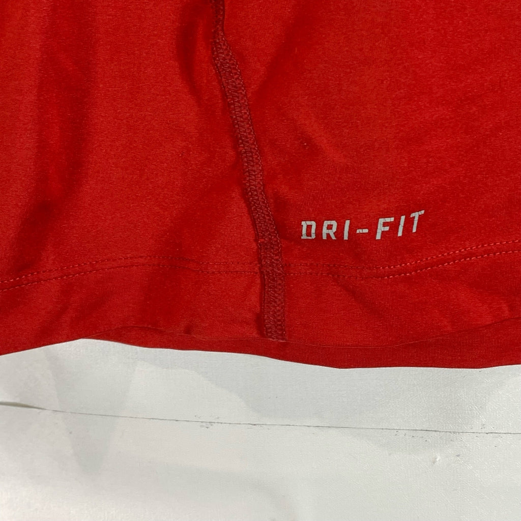 NIKE Men's Red Pro Combat Dri-Fit Fitted Short Sleeve Active T-Shirt SZ M