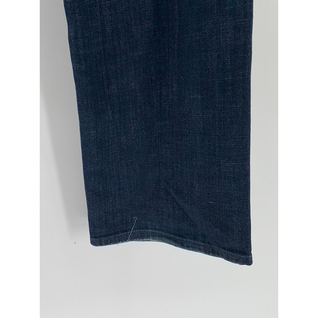 7 FOR ALL MANKIND Men's Blue Denim Austyn Straight Jeans SZ 34
