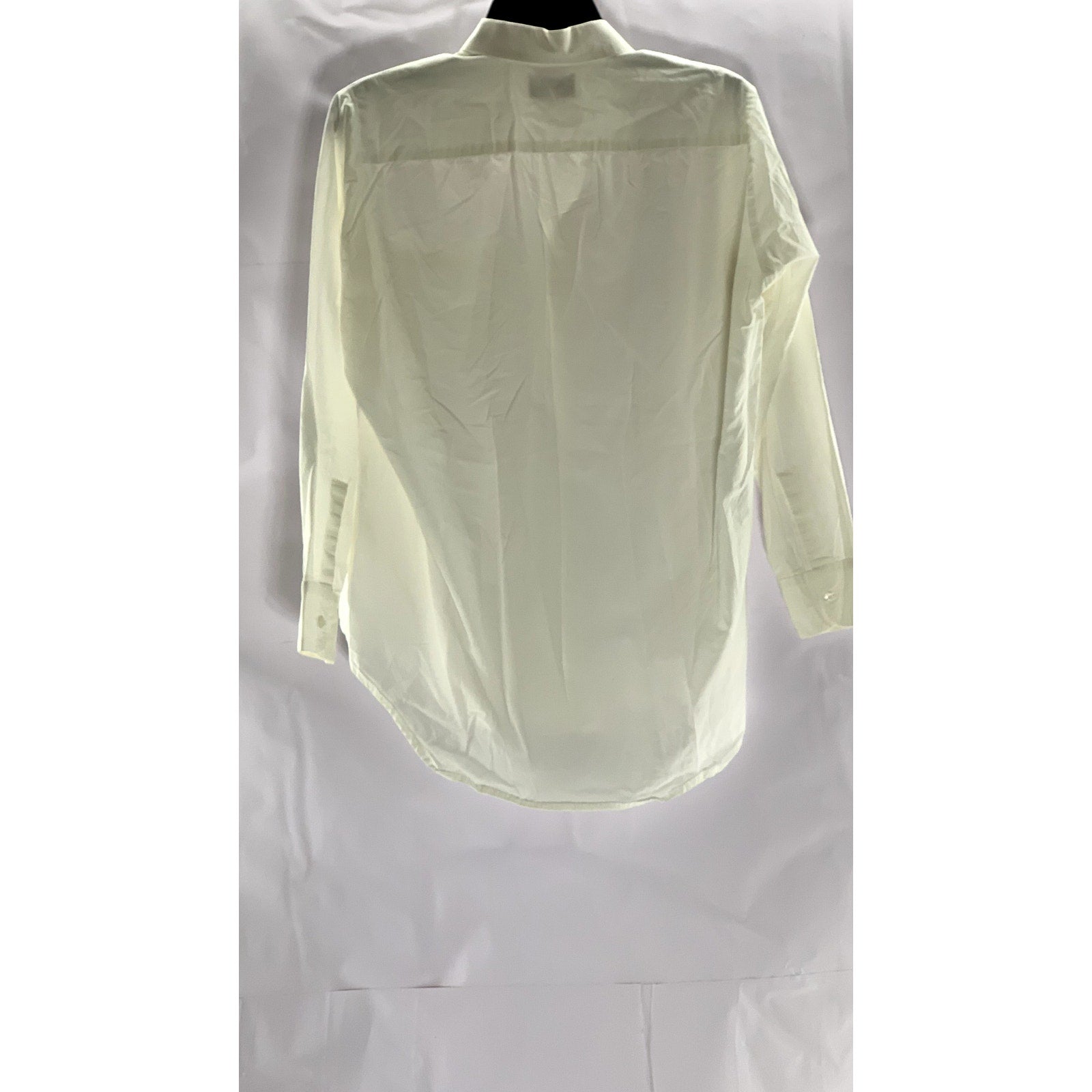 MILLIE RESORT & TRAVEL Women's White Regular-Fit Button-Up Long Sleeve Top SZ XS