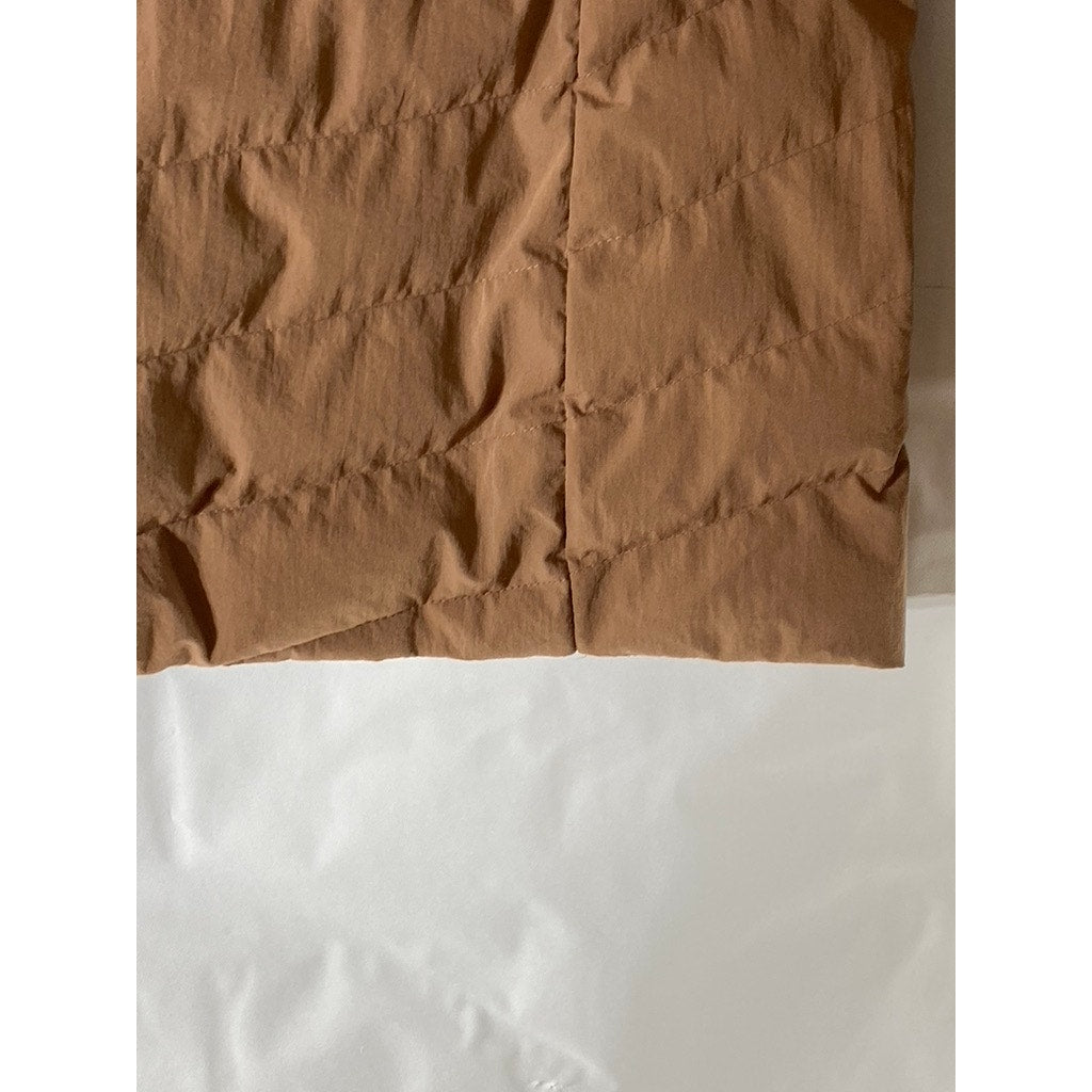 32 DEGREES HEAT Women's Salmon Pink Zip-Up Hooded Puffer Jacket SZ S