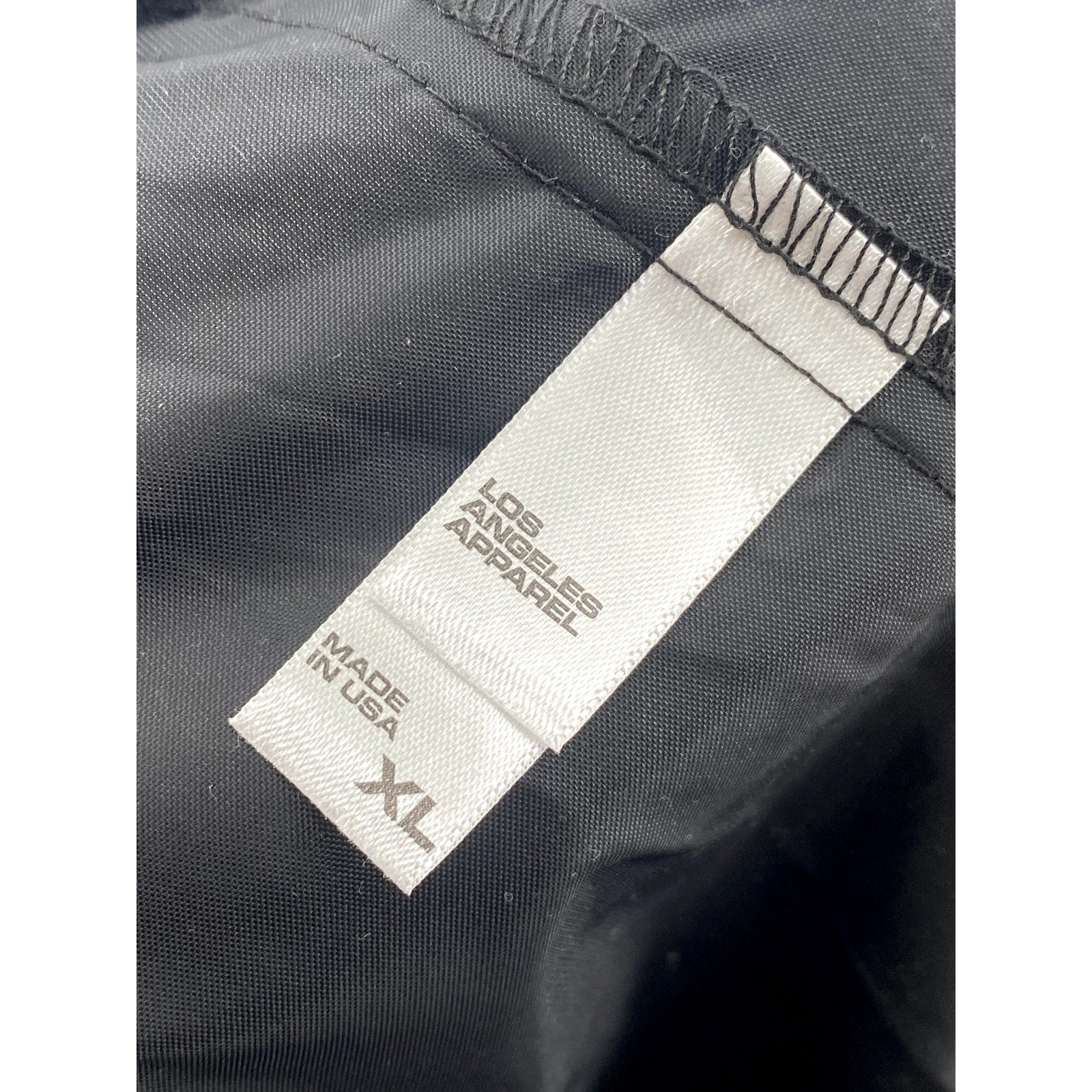 LOS ANGELES APPAREL Unisex Adult Black Casual Pull-On Relaxed-Fit Pant SZ XL