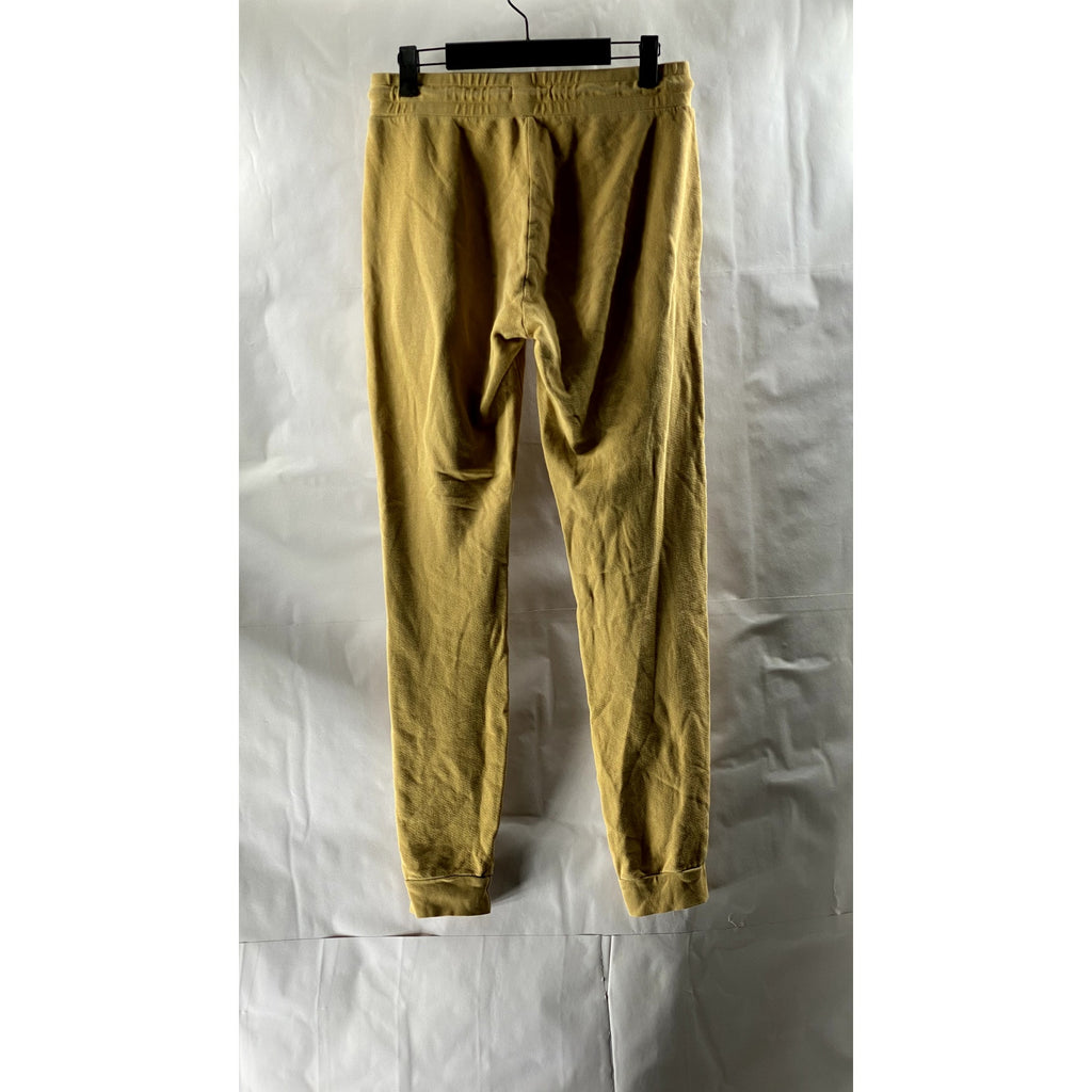 MATE Women's Mustard Yellow Drawstring Waist Pull-On Casual Sweatpants SZ S