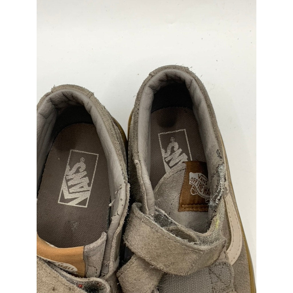 VANS Kids Gray Suede Hi-Top Gum Sole Sneakers SZ 13.5