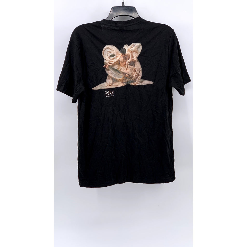 DISTRICT Men's Black Mere Mortals Graphic Crewneck T-Shirt SZ S