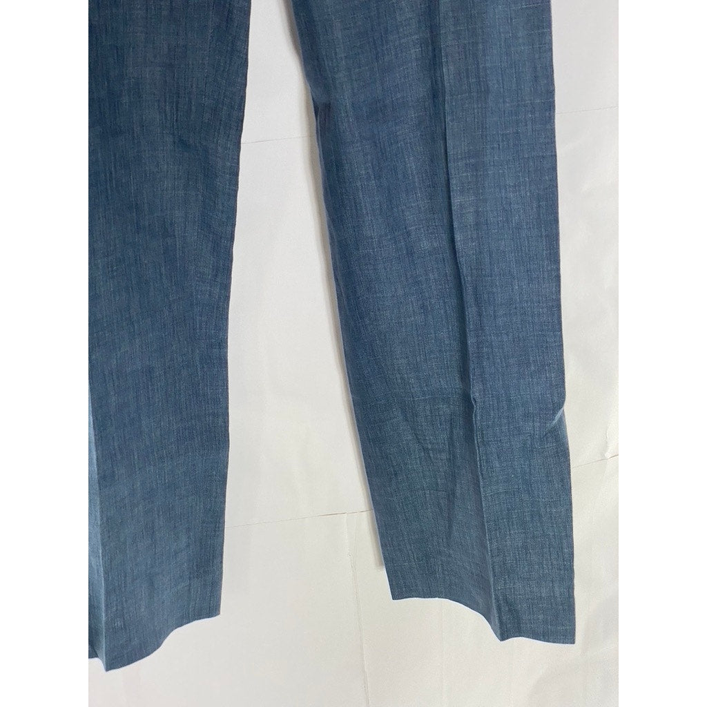 BANANA REPUBLIC Men's Blue Chambray Classic-Fit Linen Pant SZ 32X32