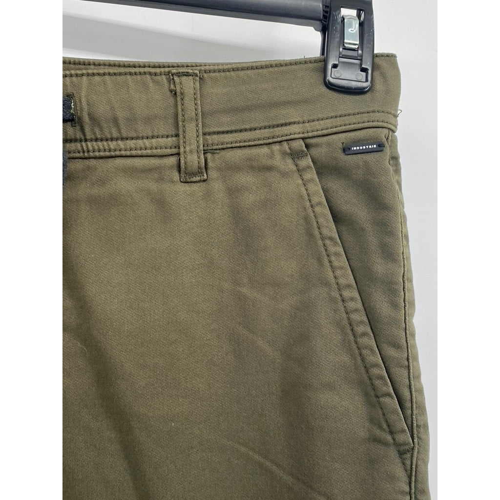 GARMENT MAKERS INDUSTRIE Men's Olive Green Drawstring Casual Jogger Pants SZ 36