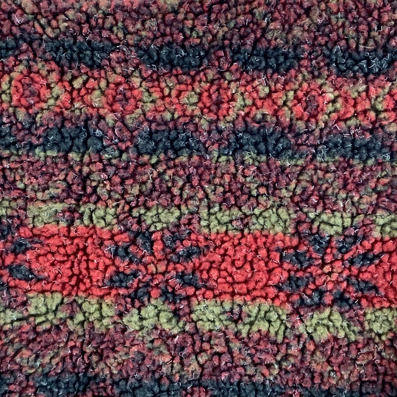 WOOLRICH Men's Red Printed Crewneck Long Sleeve Rugged Pullover Sweater SZ M