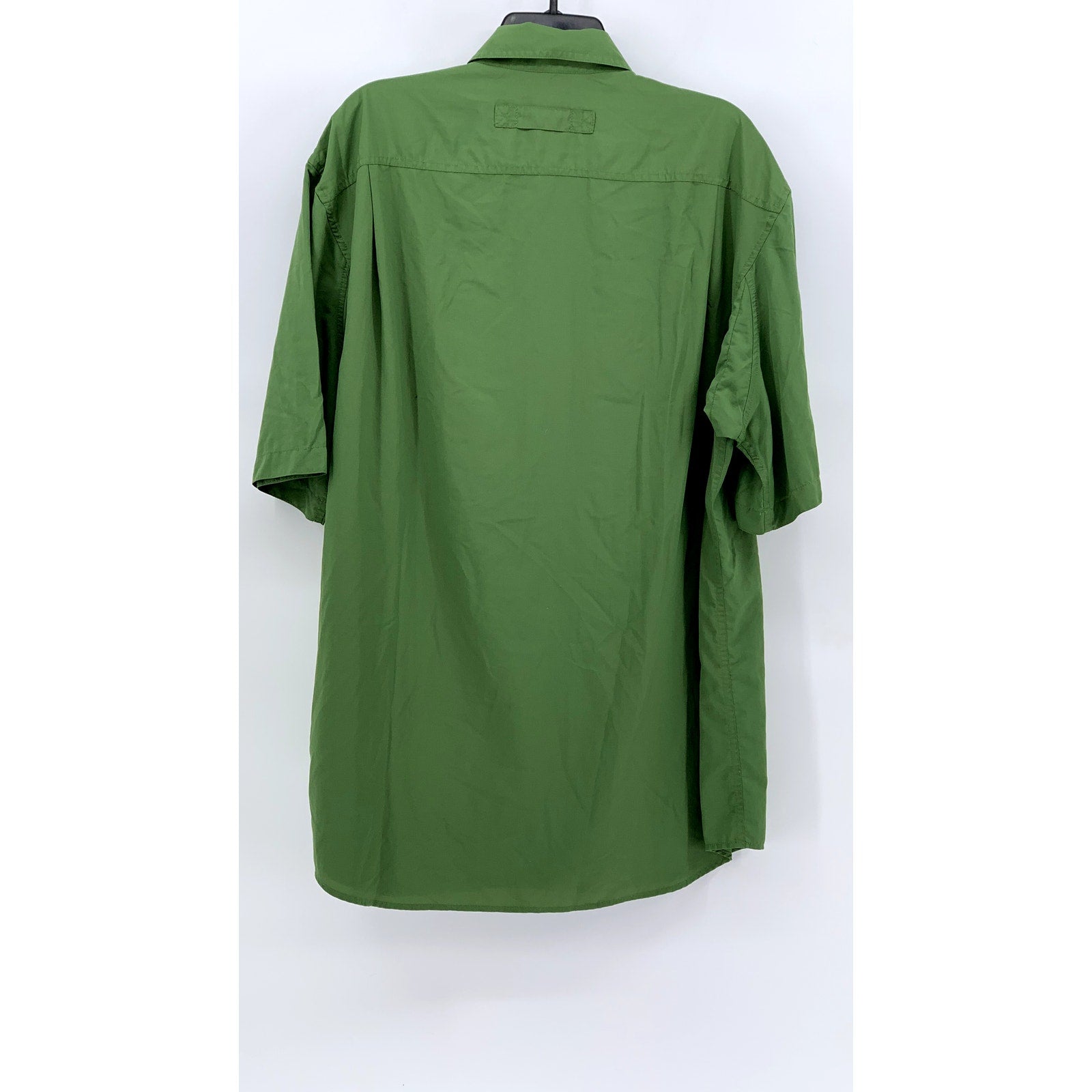 DULUTH TRADING CO Men's Tall Dark Green Button-Up Shirt SZ LT