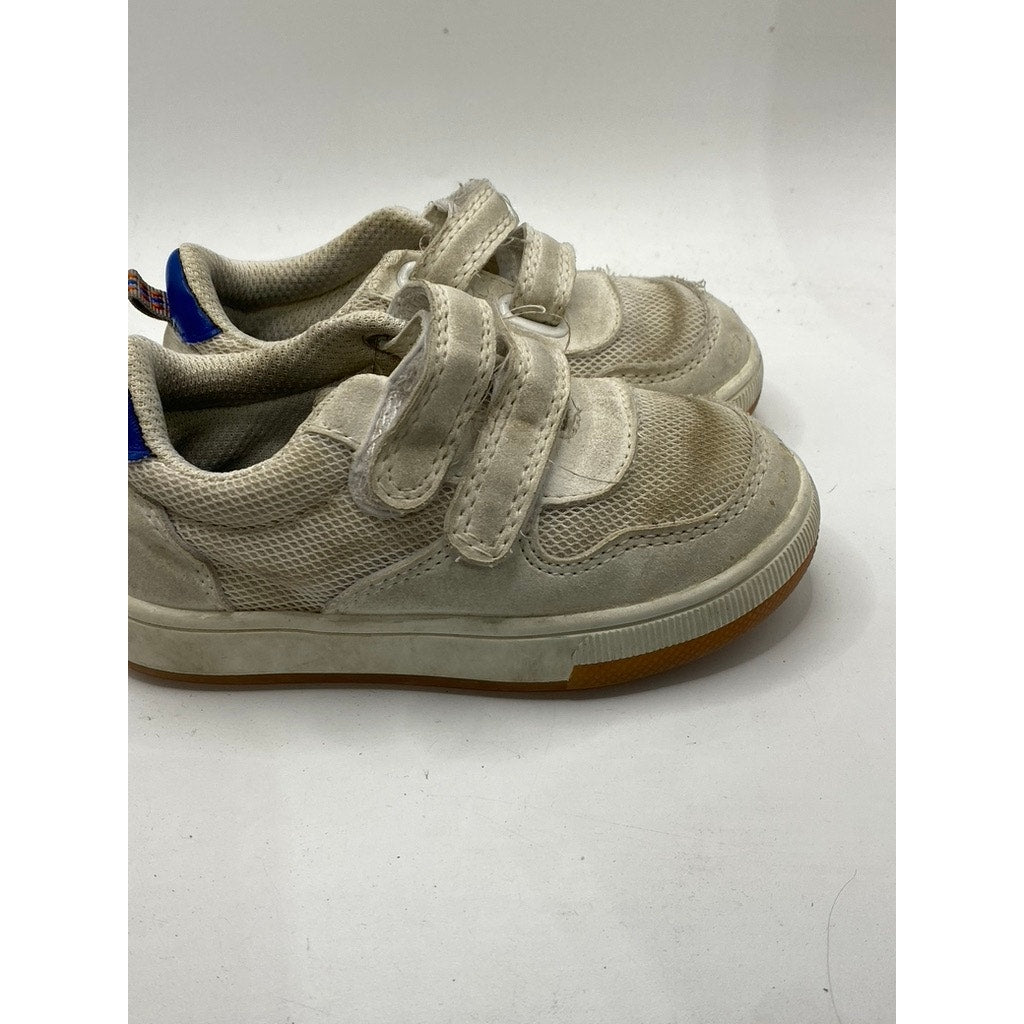 GYMBOREE Toddler White Mesh Strap Basketball Sneakers SZ 4