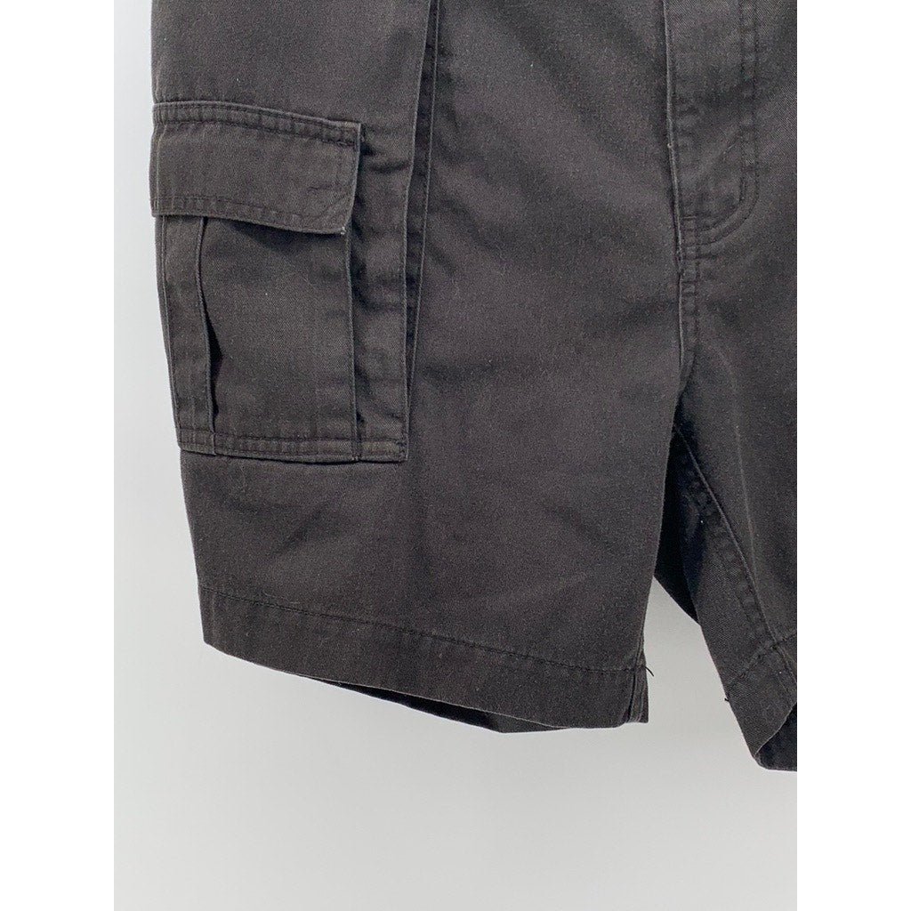 WEEKENDER Men's Black Solid Trader Cargo Shorts SZ 36