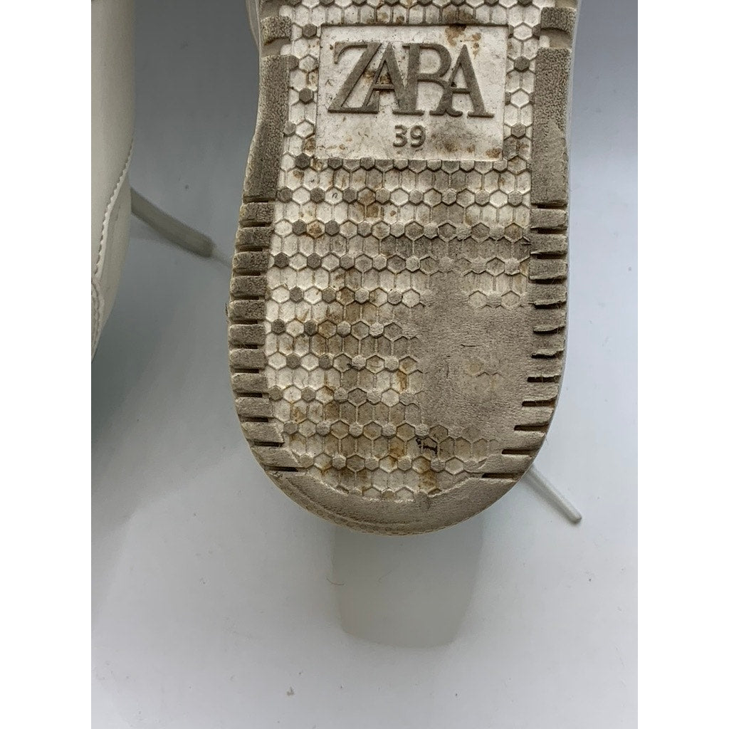 ZARA Men's Green-White Lace-Up Sneakers SZ 39(US9)