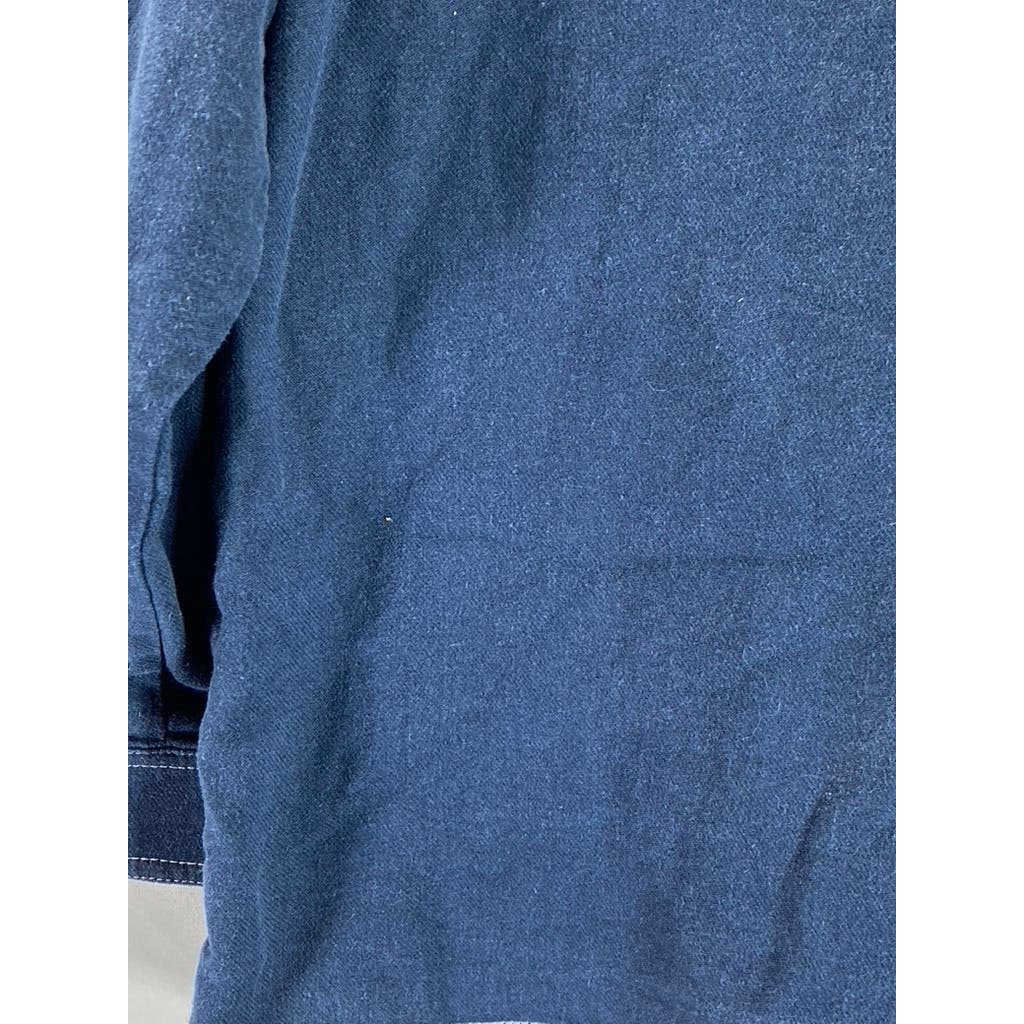 OAK + FORT Men's Blue Denim Button-Up Long Sleeve Shirt SZ M