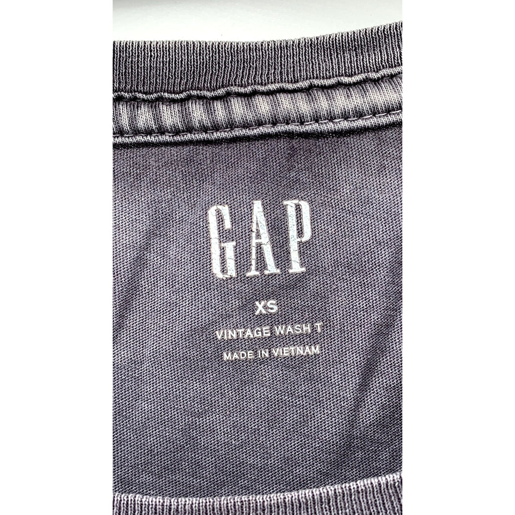 GAP Women's Navy Vintage Wash Crewneck Short Sleeve Casual Top SZ XS