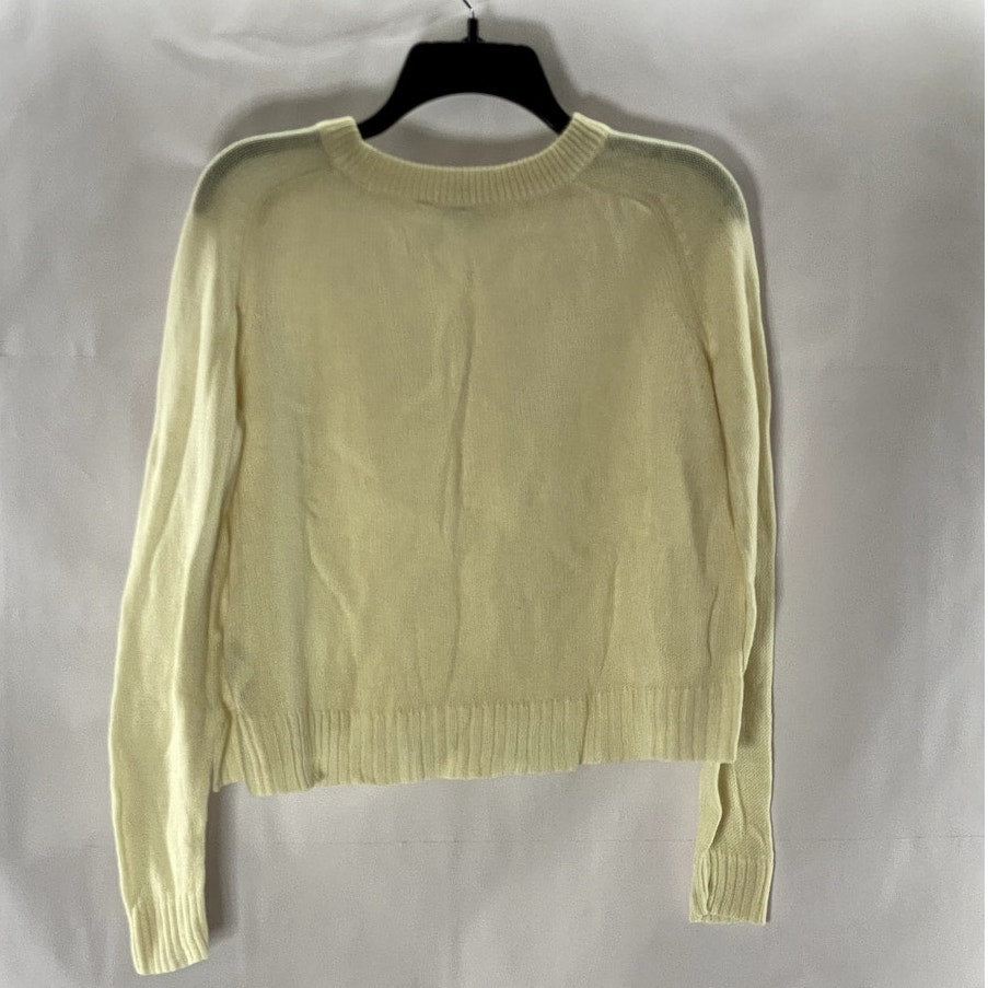 DIVIDED BY H&M Women's Cream Knit Crewneck Pullover Sweater SZ M