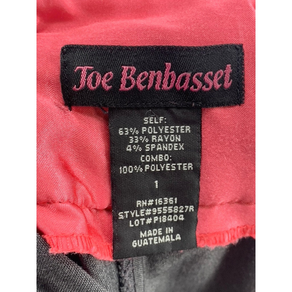 JOE BENBASSET Women Juniors' Charcoal Flared Low Rise Pant SZ 1