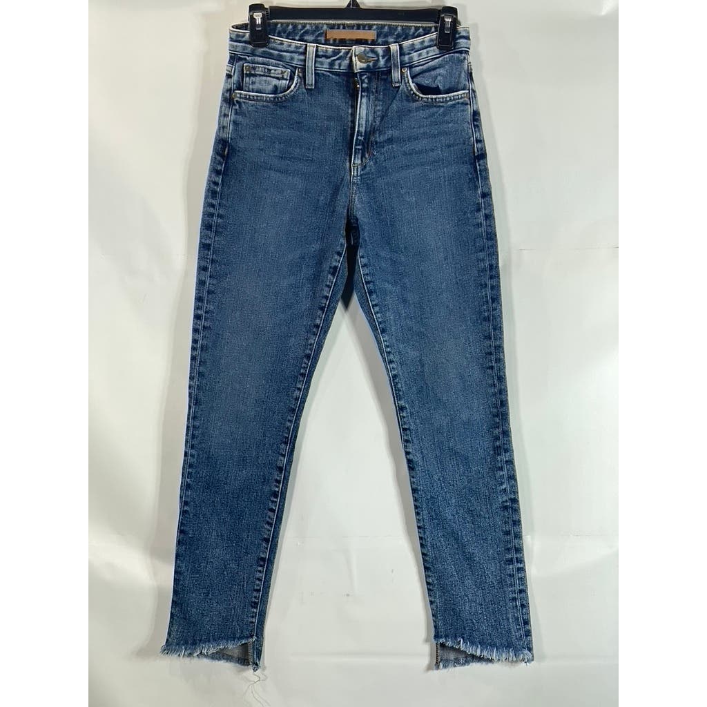 JOE'S Women's Waverly The Smith High-Rise Straight Raw-Hem Ankle Jeans SZ 25