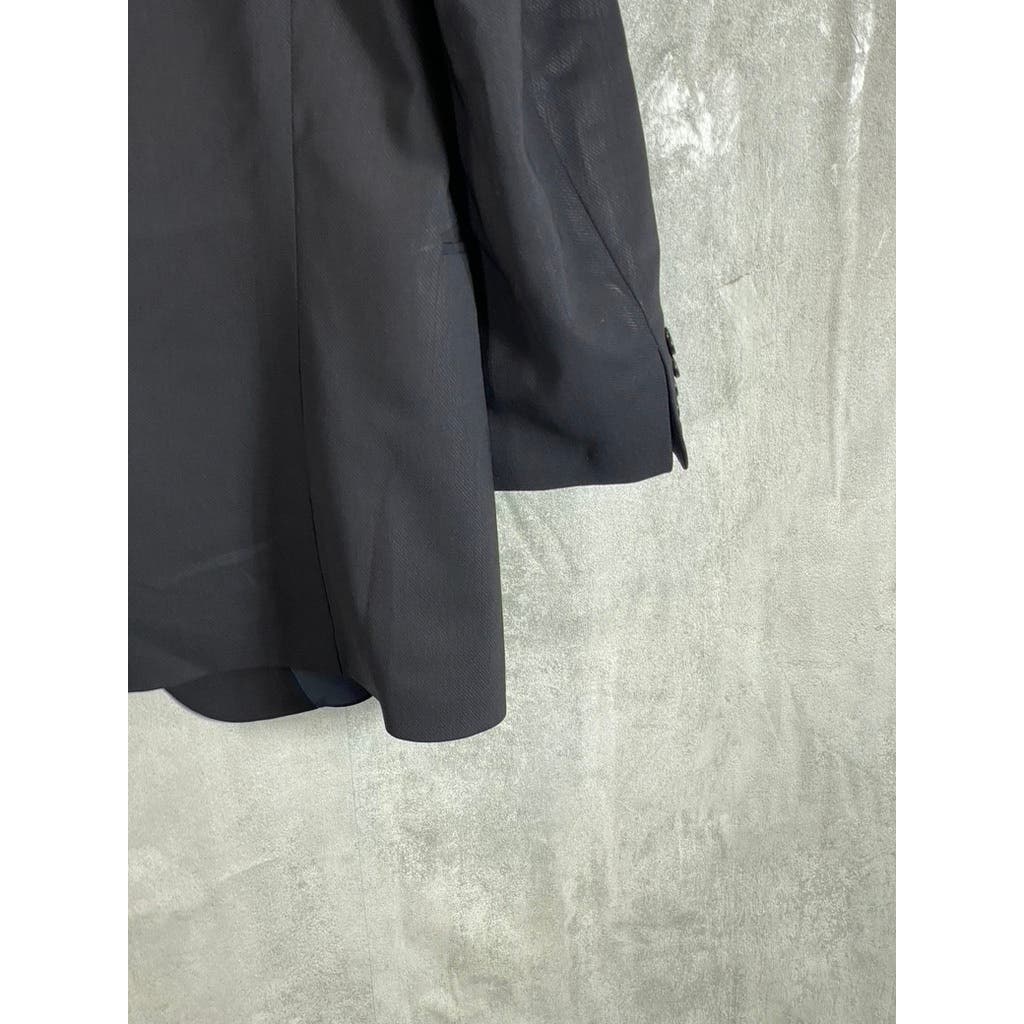 BOSS HUGO BOSS Men's Black Solid Vintage Three-Button Blazer SZ 42R