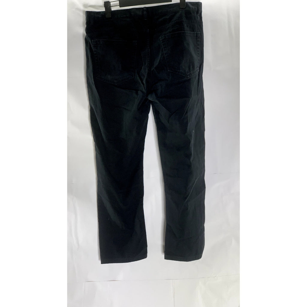 H&M Men's Black Solid Slim-Fit Denim Five-Pocket Jean SZ 32