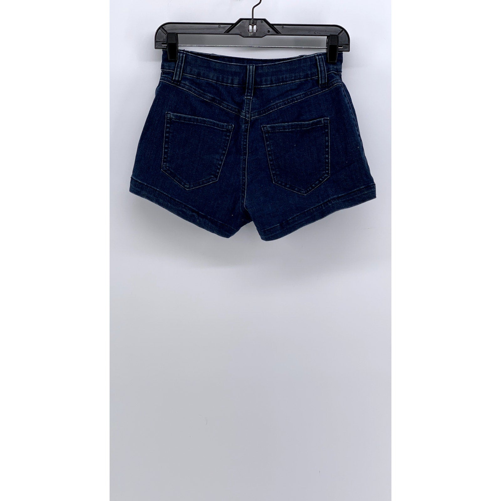 HAPPILY GREY Women's Blue Denim High-Rise Shorts SZ 3/26