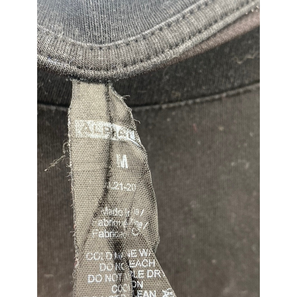 ALPHALETE Men's Black Solid Crewneck Short Sleeve T-Shirt SZ M