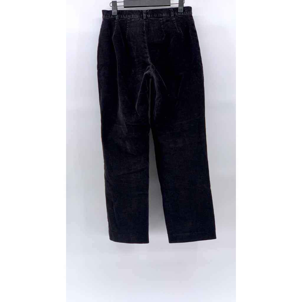 RAFAELLA Women's Black Straight-Leg Regular-Fit Corduroy Pant SZ 6