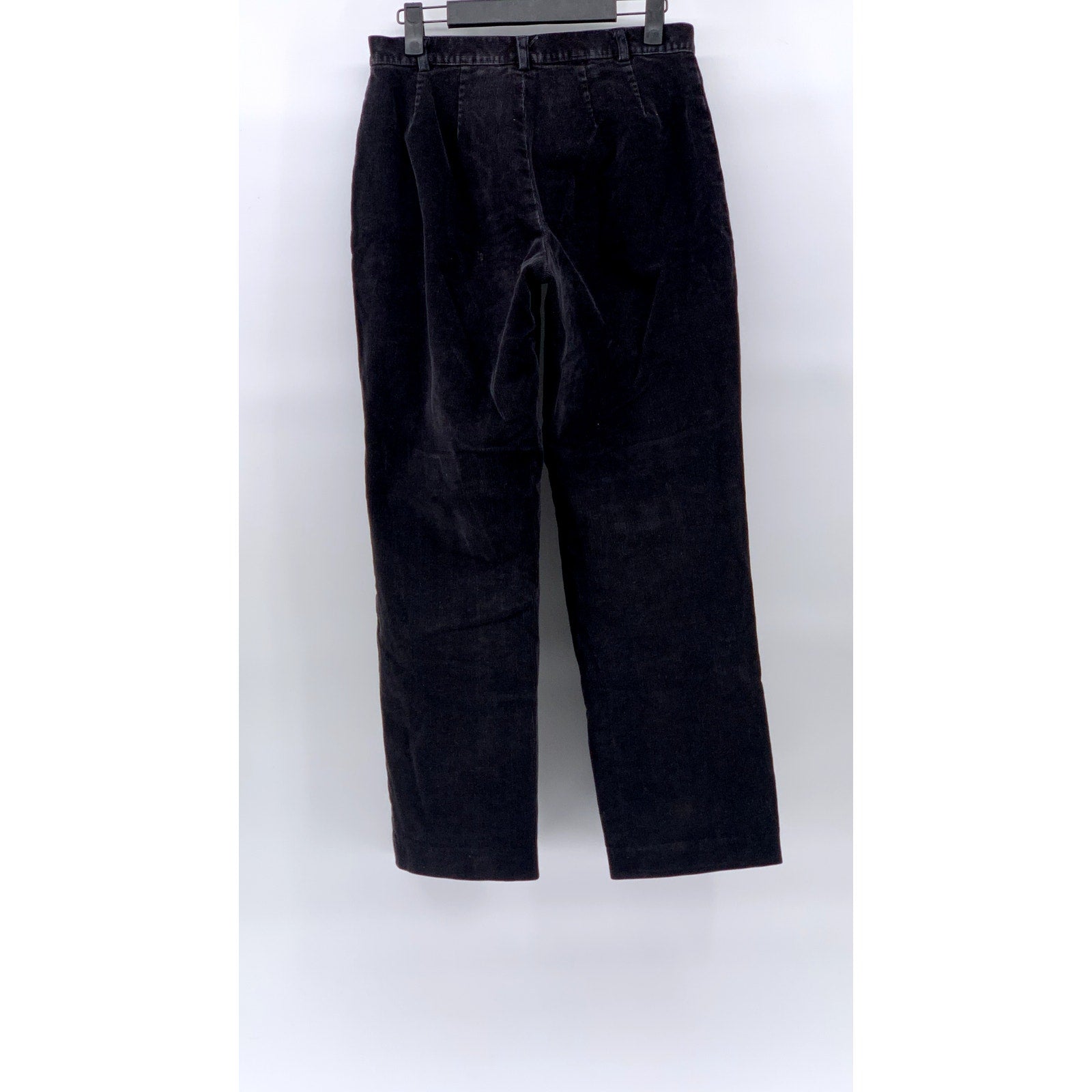 RAFAELLA Women's Black Straight-Leg Regular-Fit Corduroy Pant SZ 6