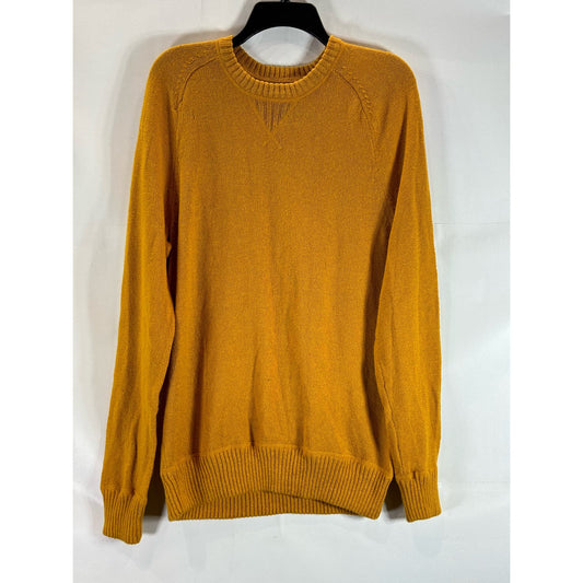 AMERICAN EAGLE OUTFITTERS Men's Dark Yellow Crewneck Pullover Sweater SZ L