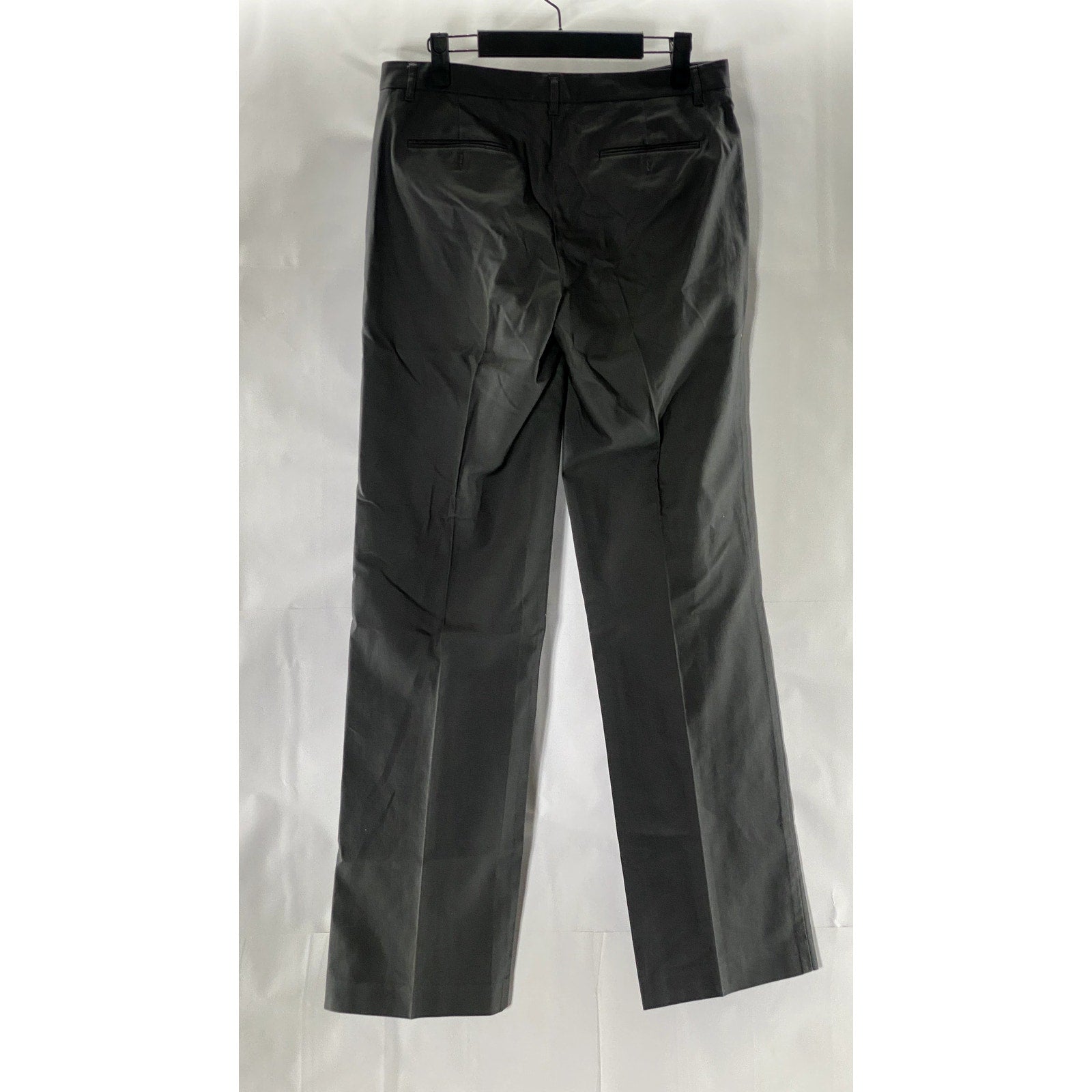 CALVIN KLEIN Women's Gray Straight-Leg Flat Front Dress Pants SZ 6