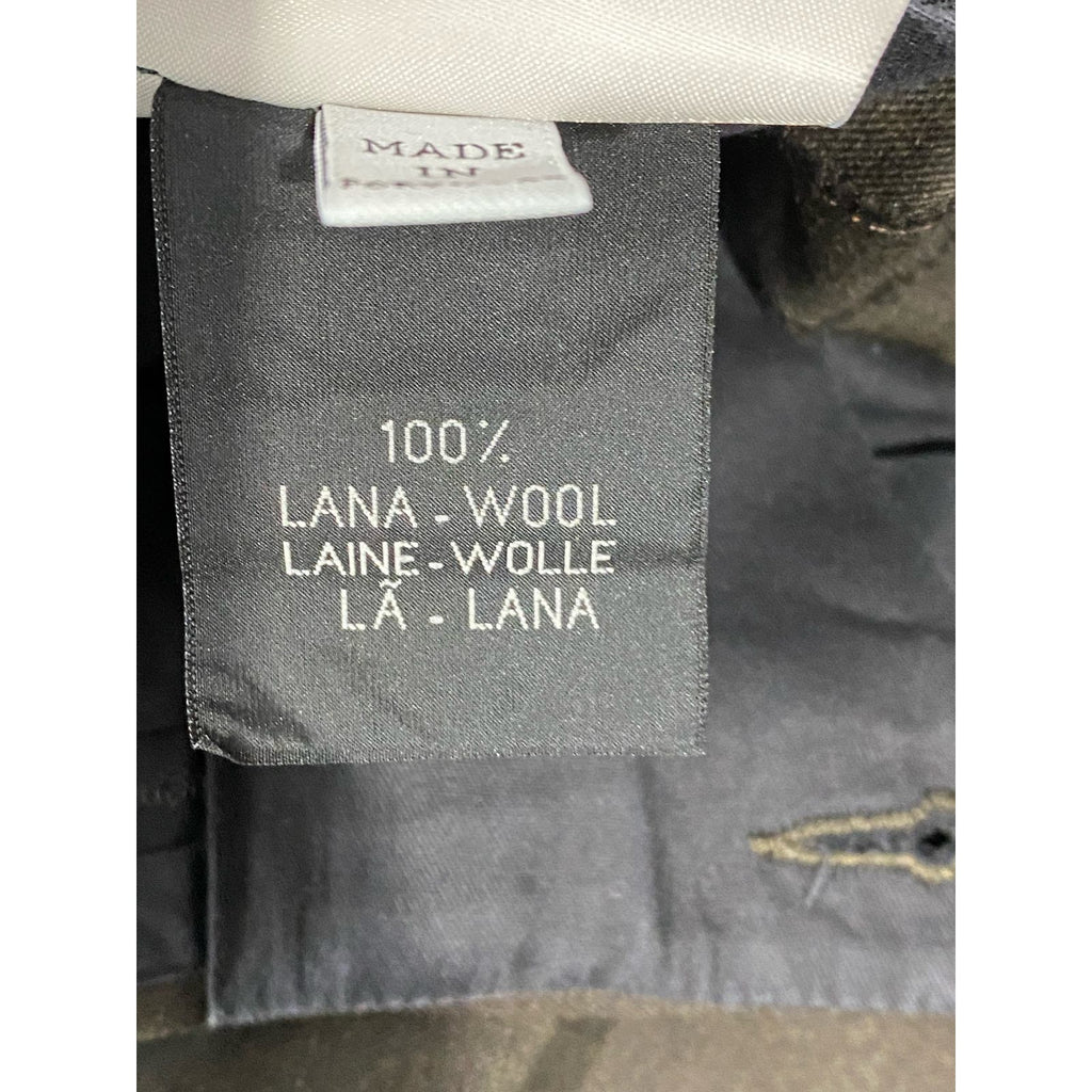 ERMENEGILDO ZEGNA Men's Brown Pleated Front Wool Suit Pants SZ 36