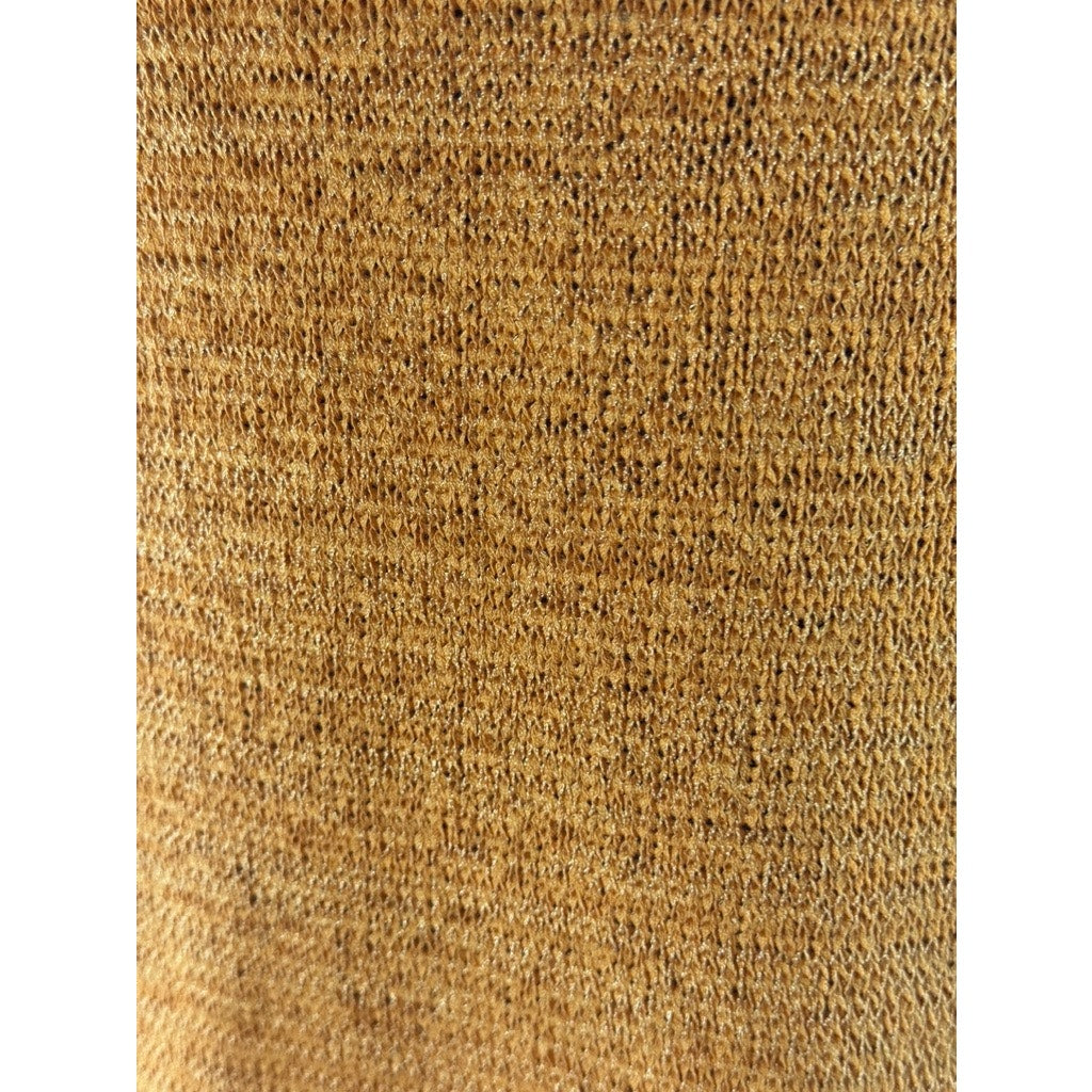 EDIT BY NINE Women's Orange Knit Sleeveless Side-Slit Halter Dress SZ M