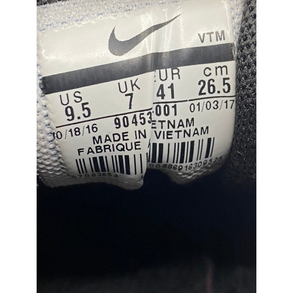 NIKE Women's Black Air Max 90 Premium Lace-Up Round Toe Platform Sneakers SZ 9.5