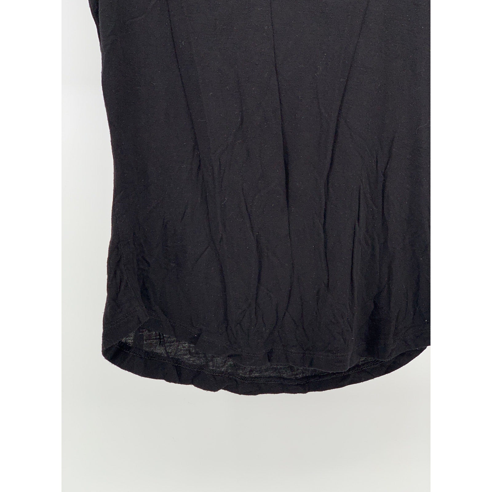 ZENANA OUTFITTES Women's Black Solid Scoop-Neck Short Sleeve Top SZ S