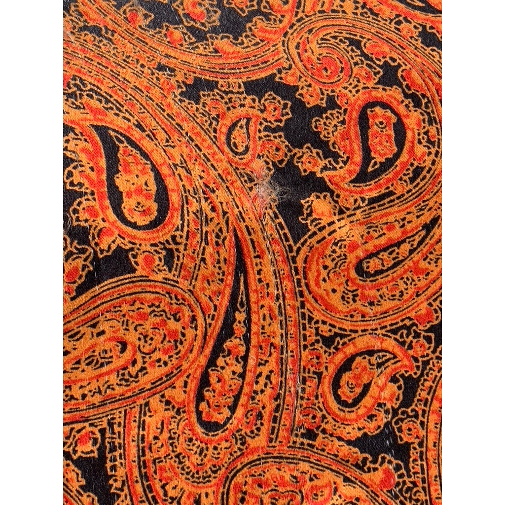 CINQ A SEPT Women's Orange Paisley Print One-Button Notch Collar Blazer SZ 10