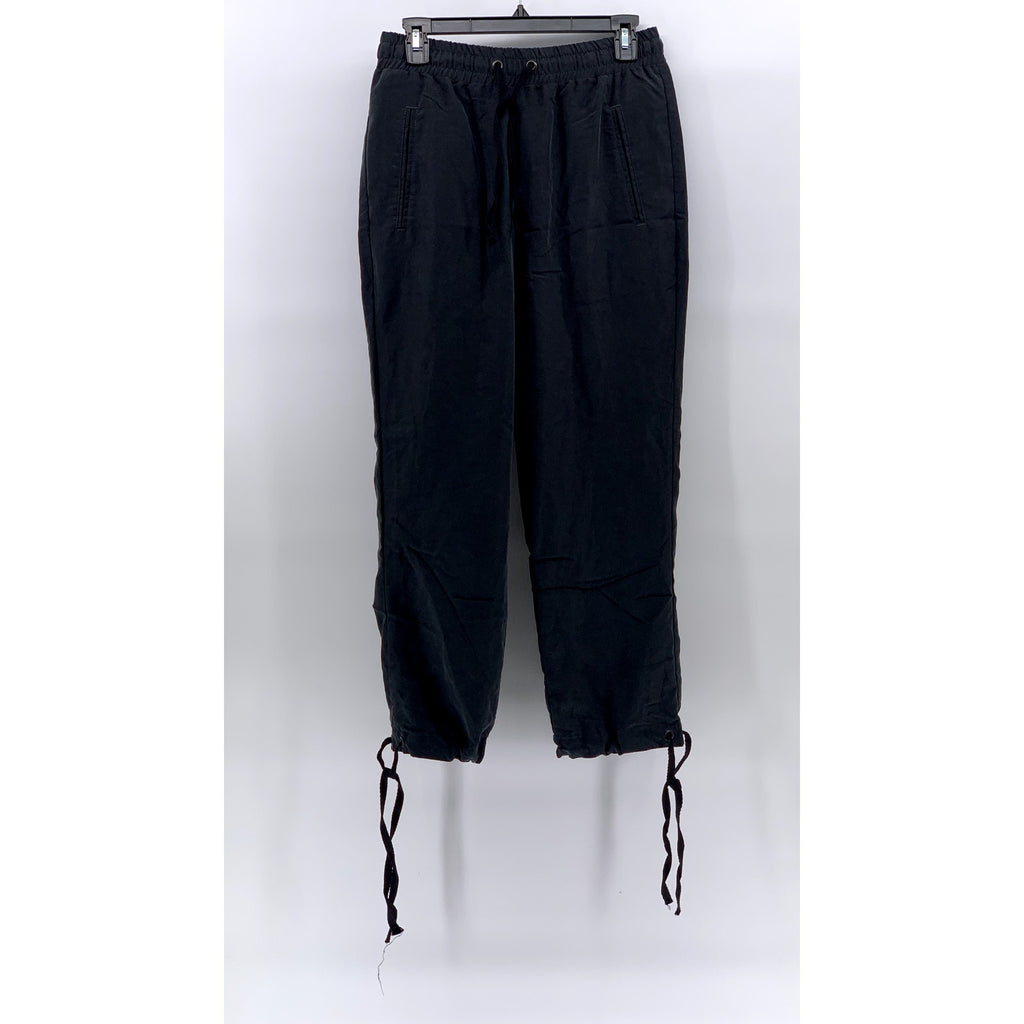 ASOS Women's Black Solid Drawstring Pull-On Casual Drawstring-Hem Pants SZ 28