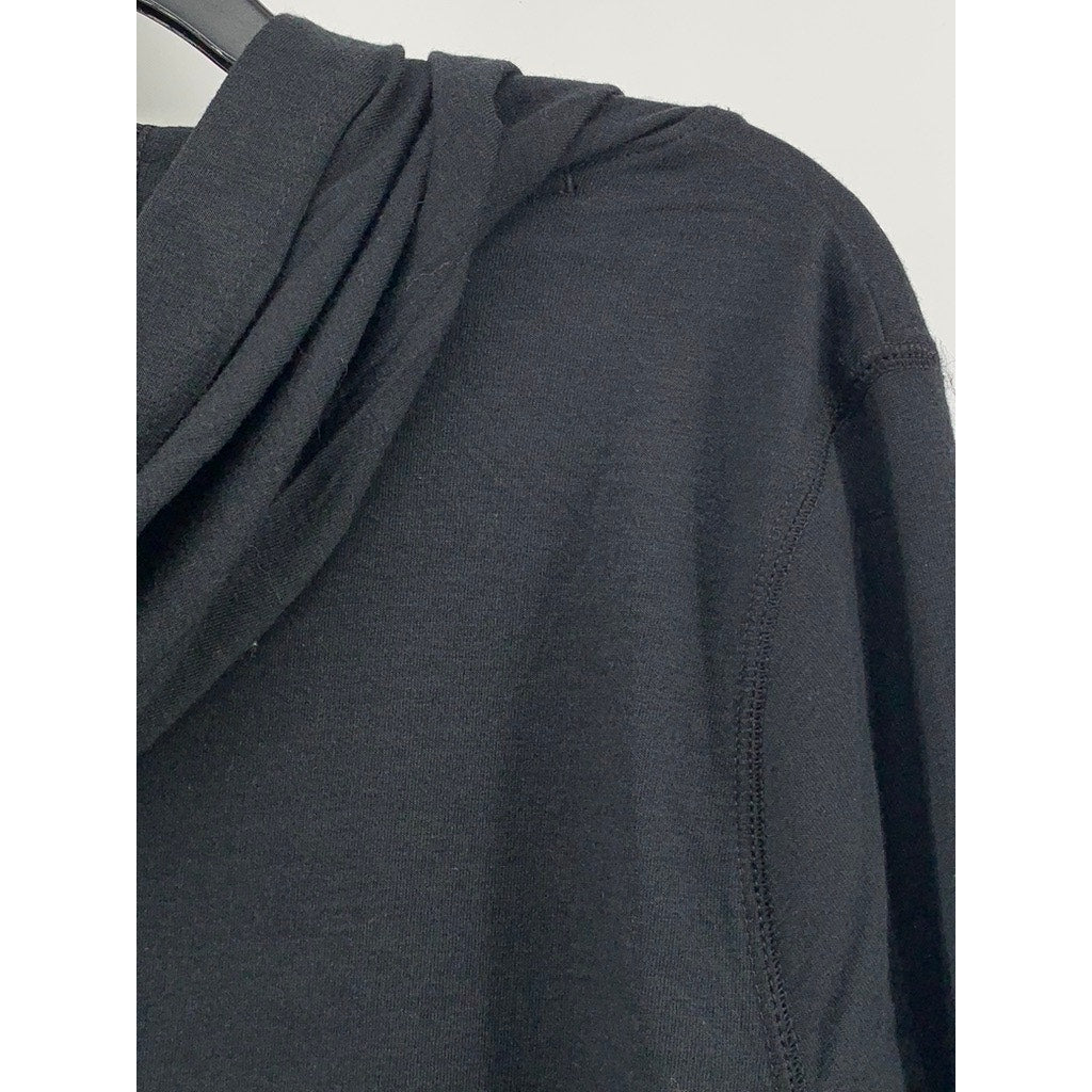 SPORT-TEK Women's Black Graphic Printed Lady Luck Hooded Sweatshirt SZ L