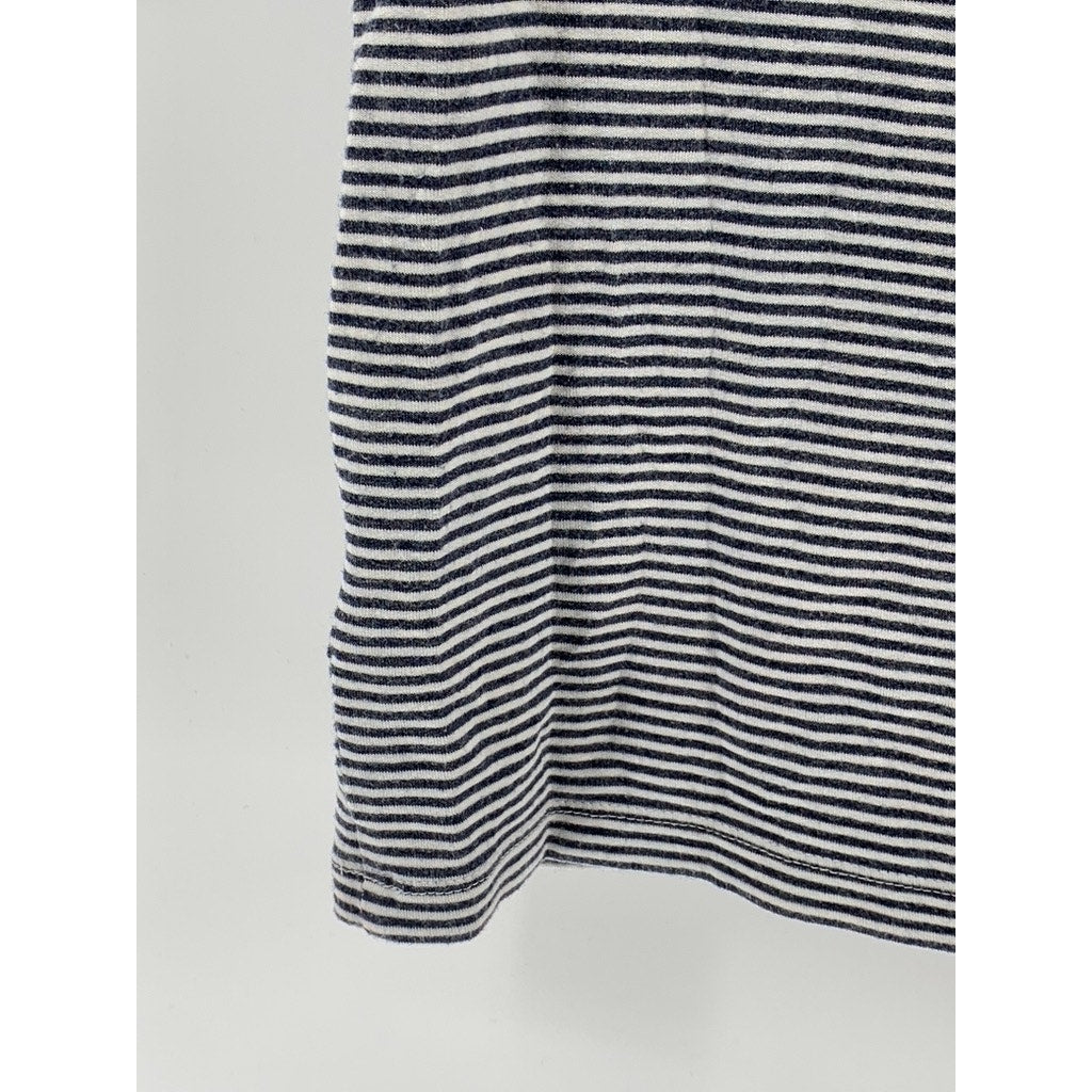 URBAN OUTFITTERS Women's Blue-White Striped Straight-Neck Bodycon Dress SZ XS