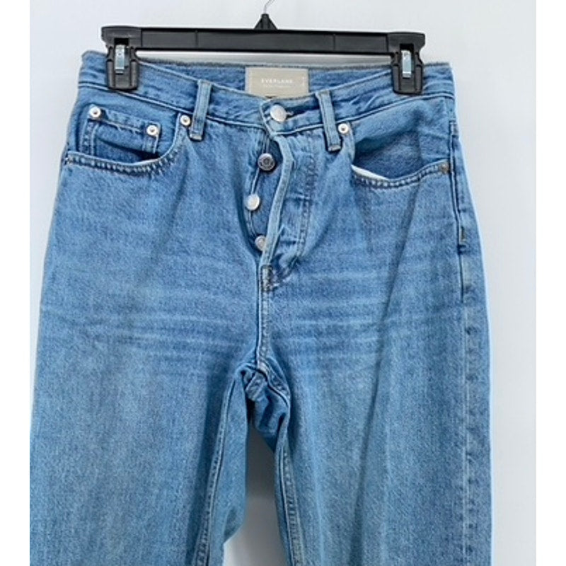 EVERLANE Women's Blue Denim The 90's Cheeky Organic Cotton Regular Fit Jean SZ25